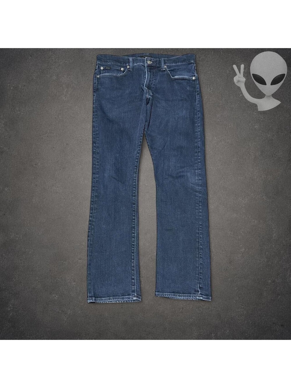 Polo Ralph Lauren Slim Fit Jeans Mens 32x30 Dark Blue Denim Pants Size 32